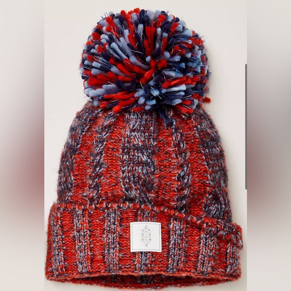 Free People Movement Pom Party Reflective Beanie
